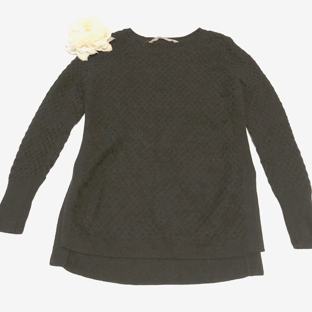 Athleta Women's Small -Cypress Black - Merino Extra Fine Wool - Pullover Sweater